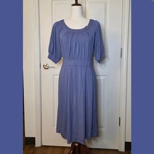 Ric Rac Anthropologie Periwinkle Blue Dress
